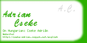 adrian cseke business card