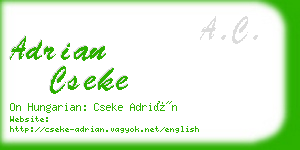 adrian cseke business card